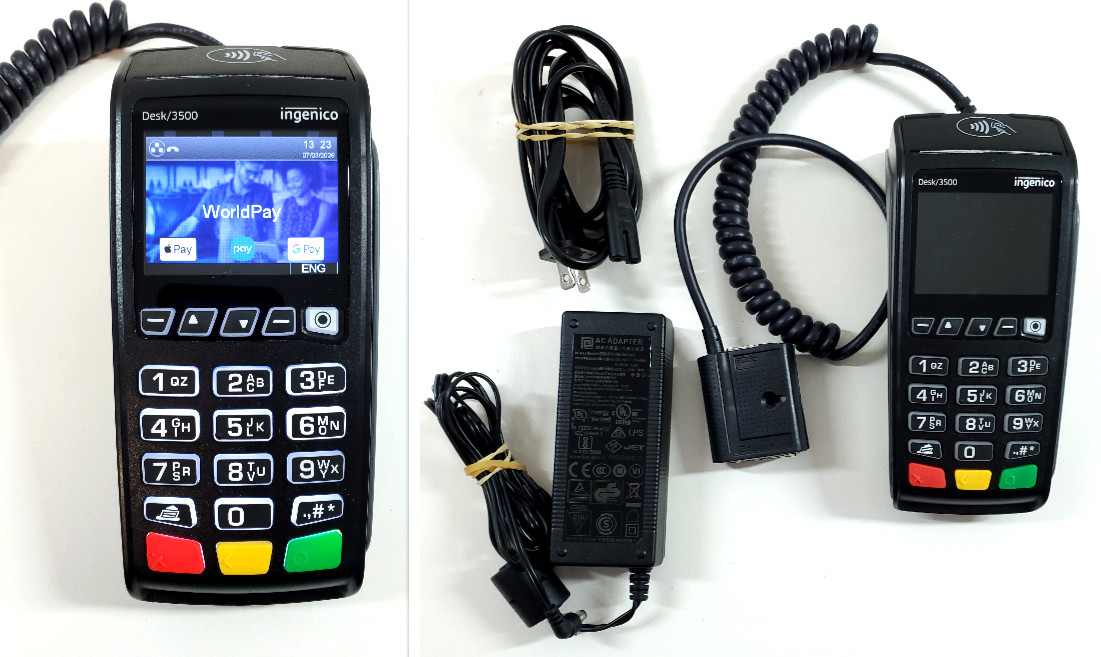 Ingenico Desk 3500 Ethernet Terminal Credit Card Reader