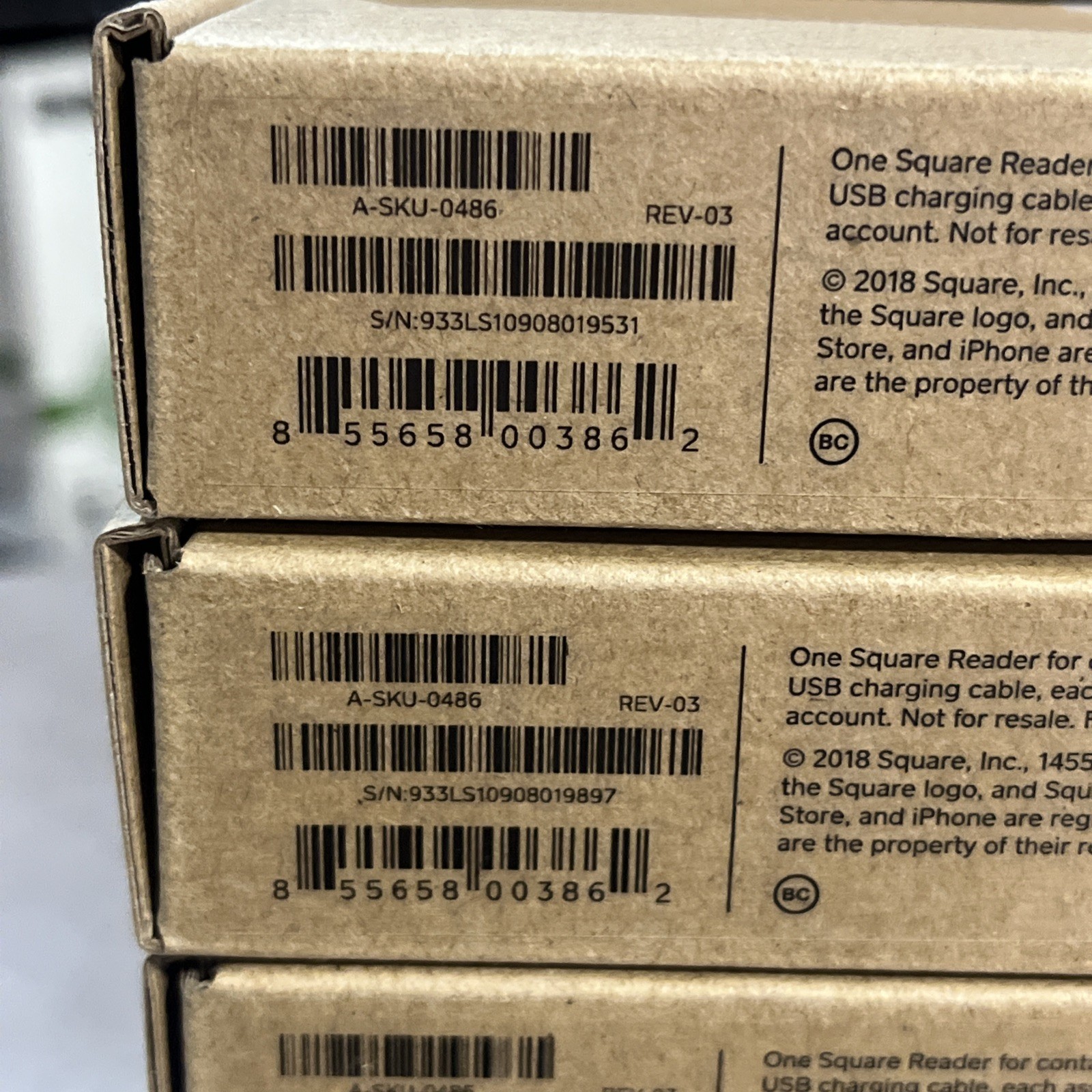 x13 SQUARE READER A-SKU-0486 CREDIT CARD AND CHIP READER *