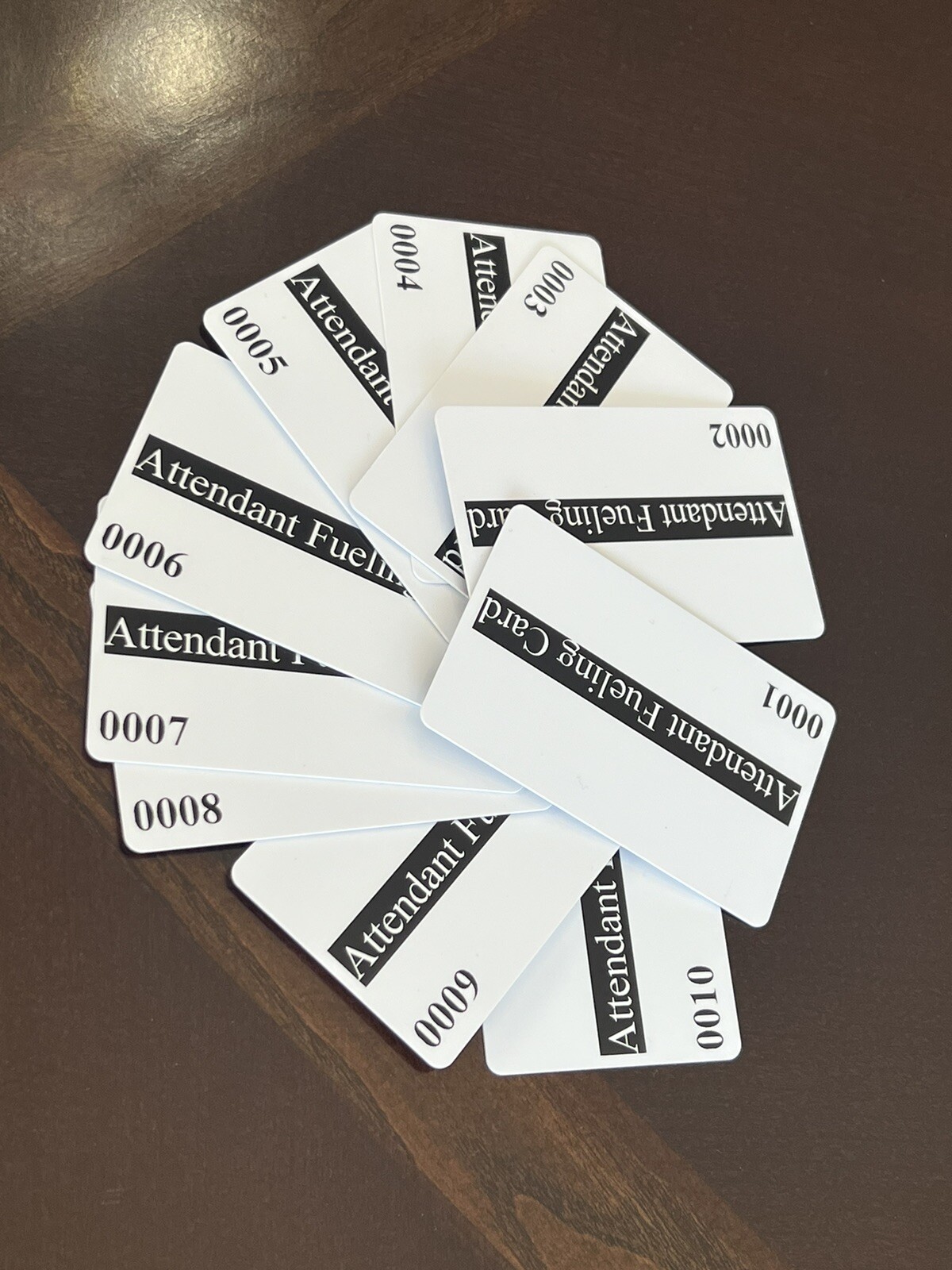 Attendant Card, Fueling Cards, Verifone – Pack of 10 Cards