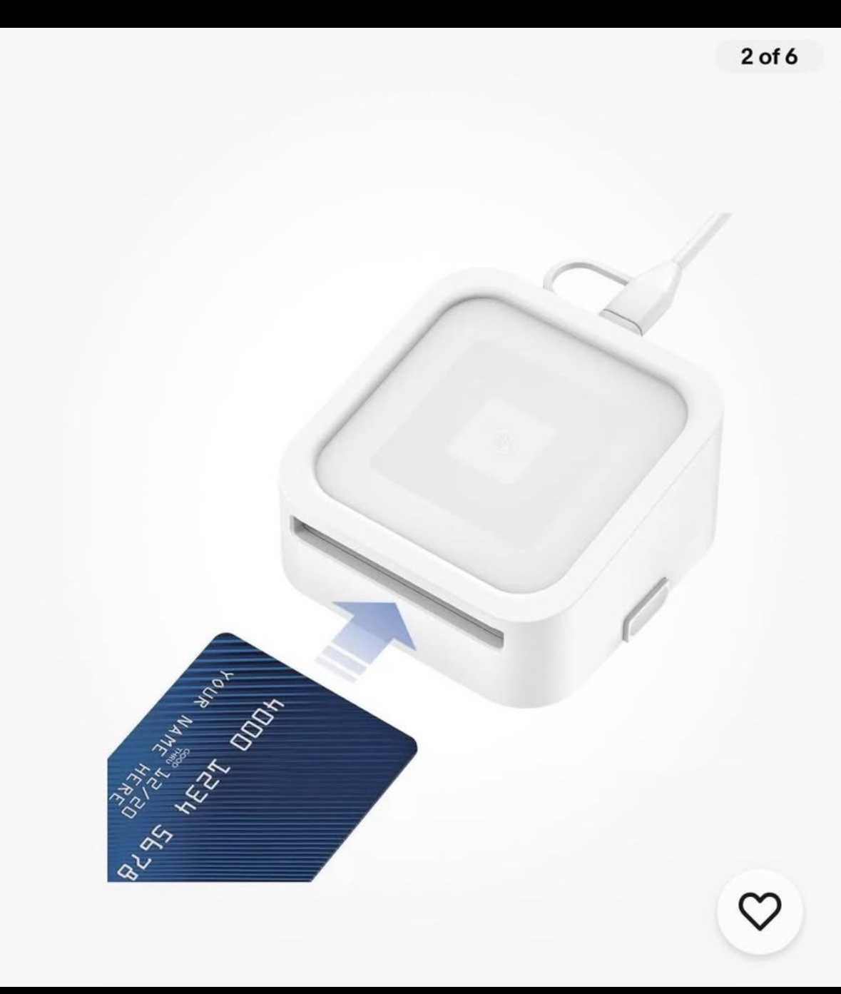 Credit Card Dock for Square Reader 1st and 2nd, Beautiful and Compact Case new