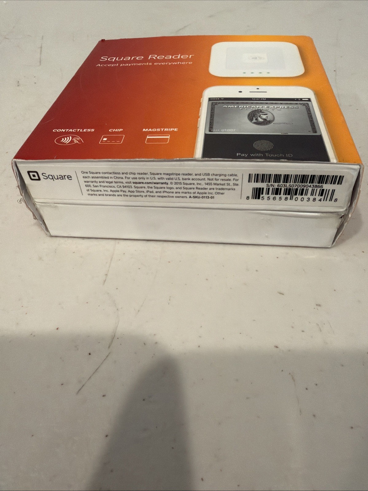 Square Credit Card Reader For Contactless Chip Model S6