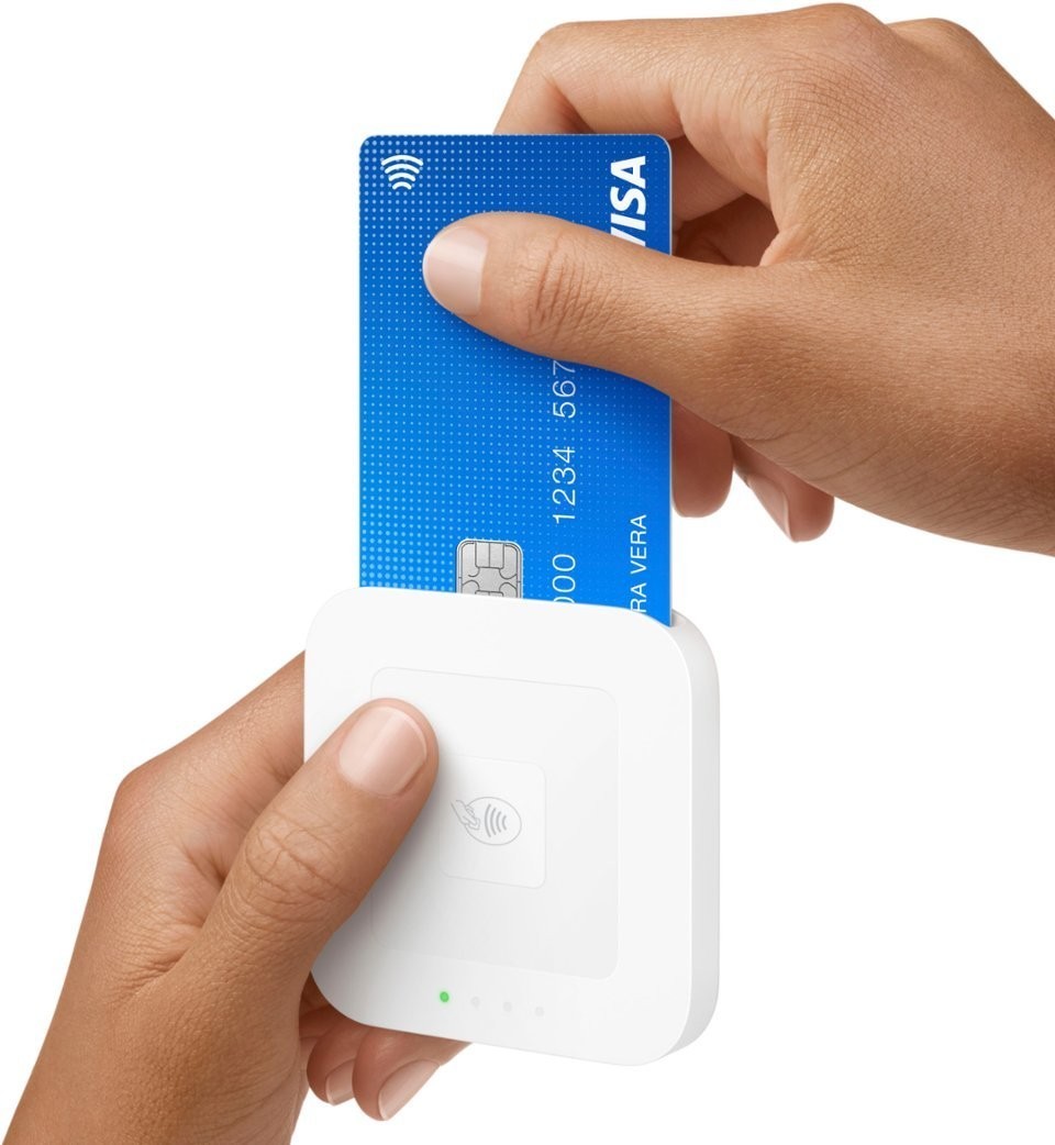 New Square Card Reader for Contactless and Chip 2nd Generation White