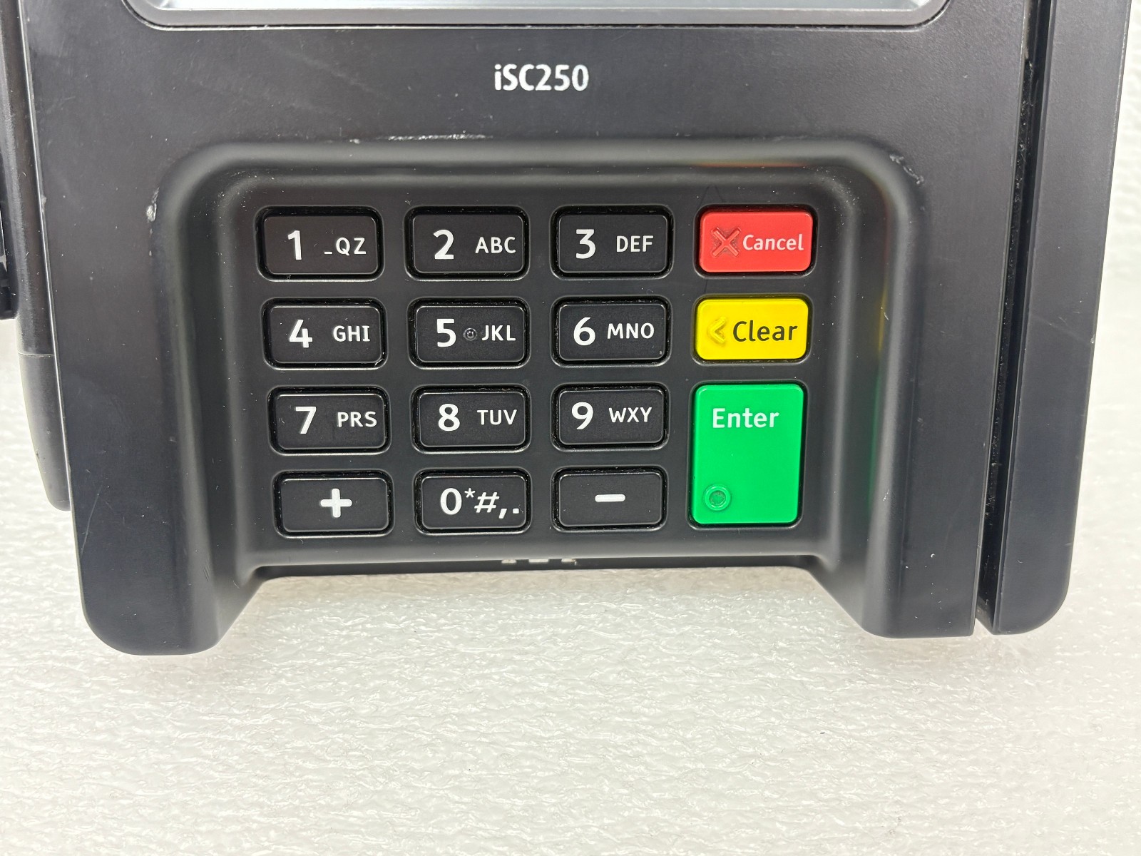 Ingenico ISC250 Credit Card Reader Payment Terminal w Stylus Pen & Power Adapter