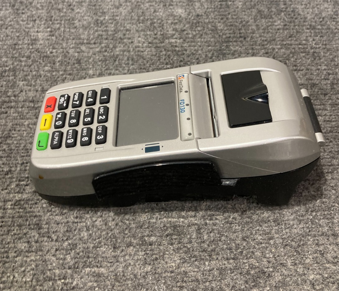 FIRST DATA FD130 CREDIT CARD TERMINAL w/ Power Cord – Open Box –