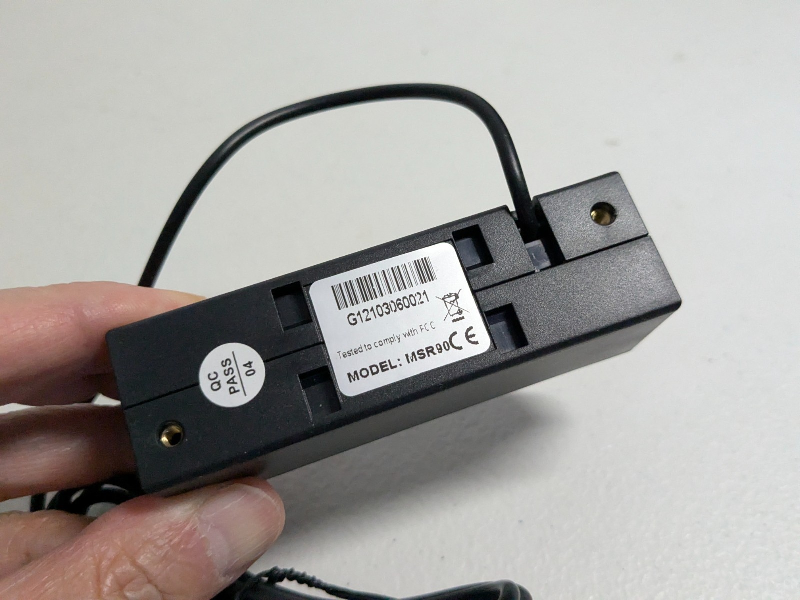 Deftun MSR90 USB Magnetic Stripe Card Reader 3-Track Credit Card Reader Open Box