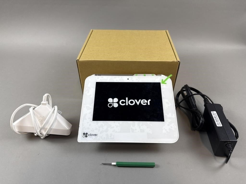 NEW 2 Clover Mini Countertop POS Smart Terminals (1 Complete Kit + 1 xtra device