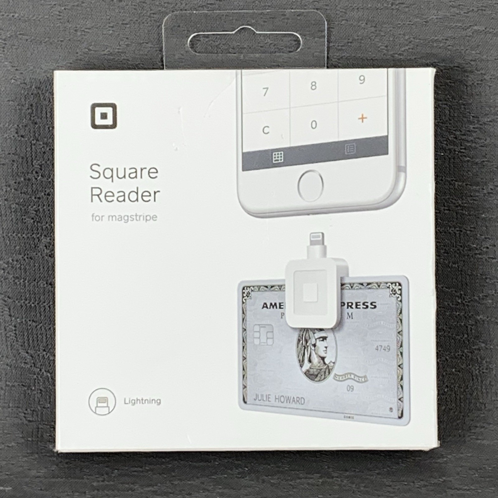 Square – Magstripe Reader with Lightning Connector – Glossy White