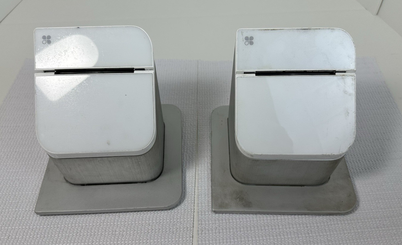 Clover POS Station w/ 2 Receipt Printers & Cables FOR PARTS OR NOT WORKING LOT:C