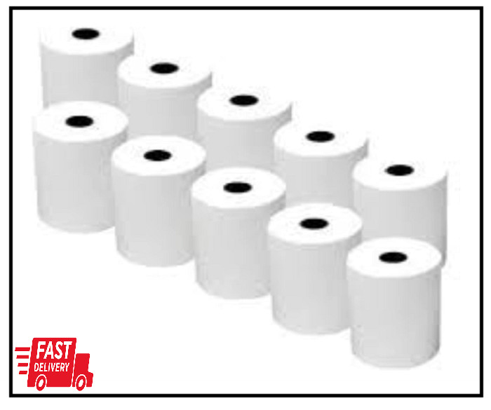 Thermal Credit Card Machine Paper for Verifone VX520, 2 1⁄4″ x 50′ (10 Rolls)