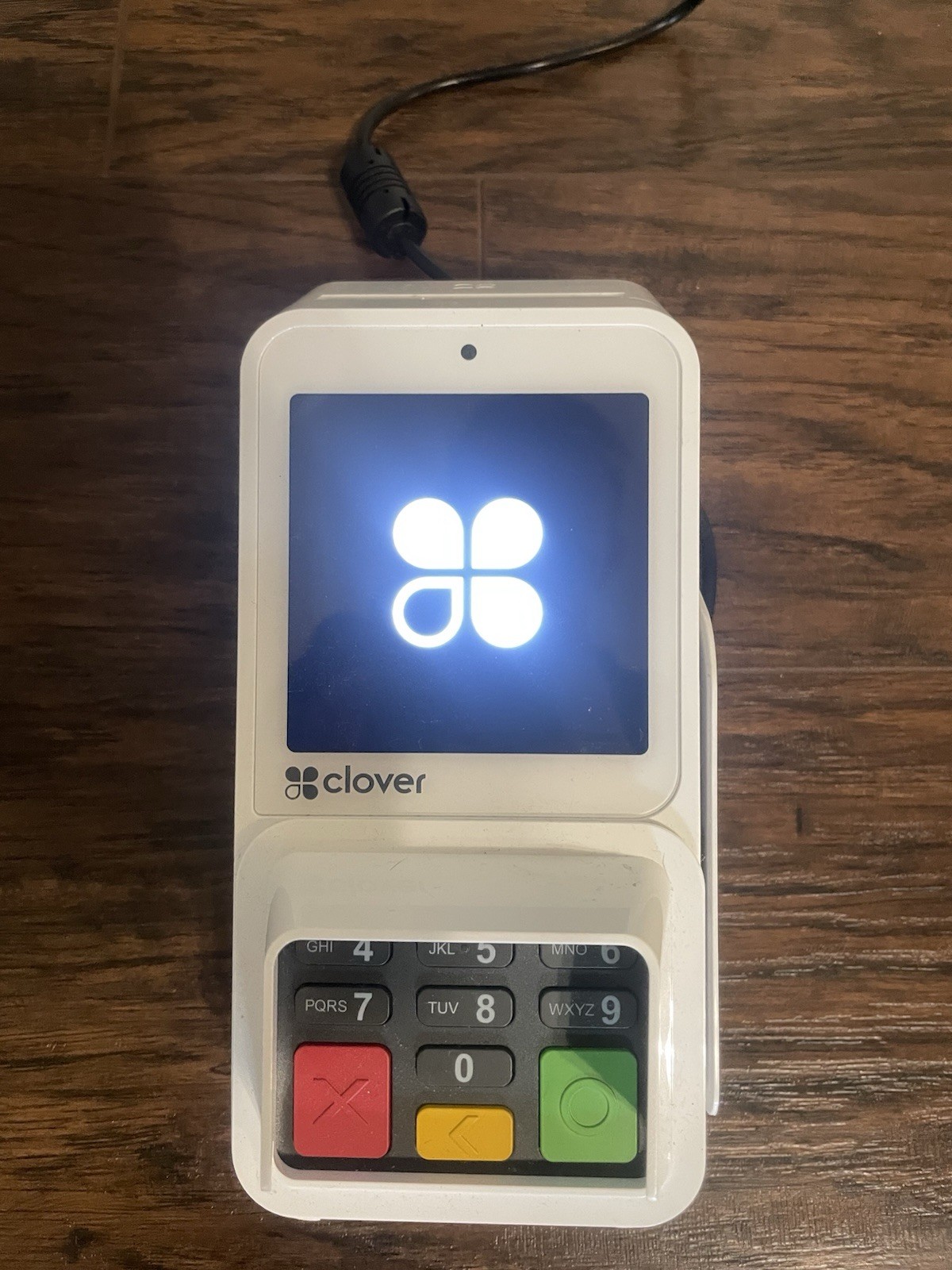 Clover compact Wired POS Credit Card Terminal-used w/ cardpointe- tested works