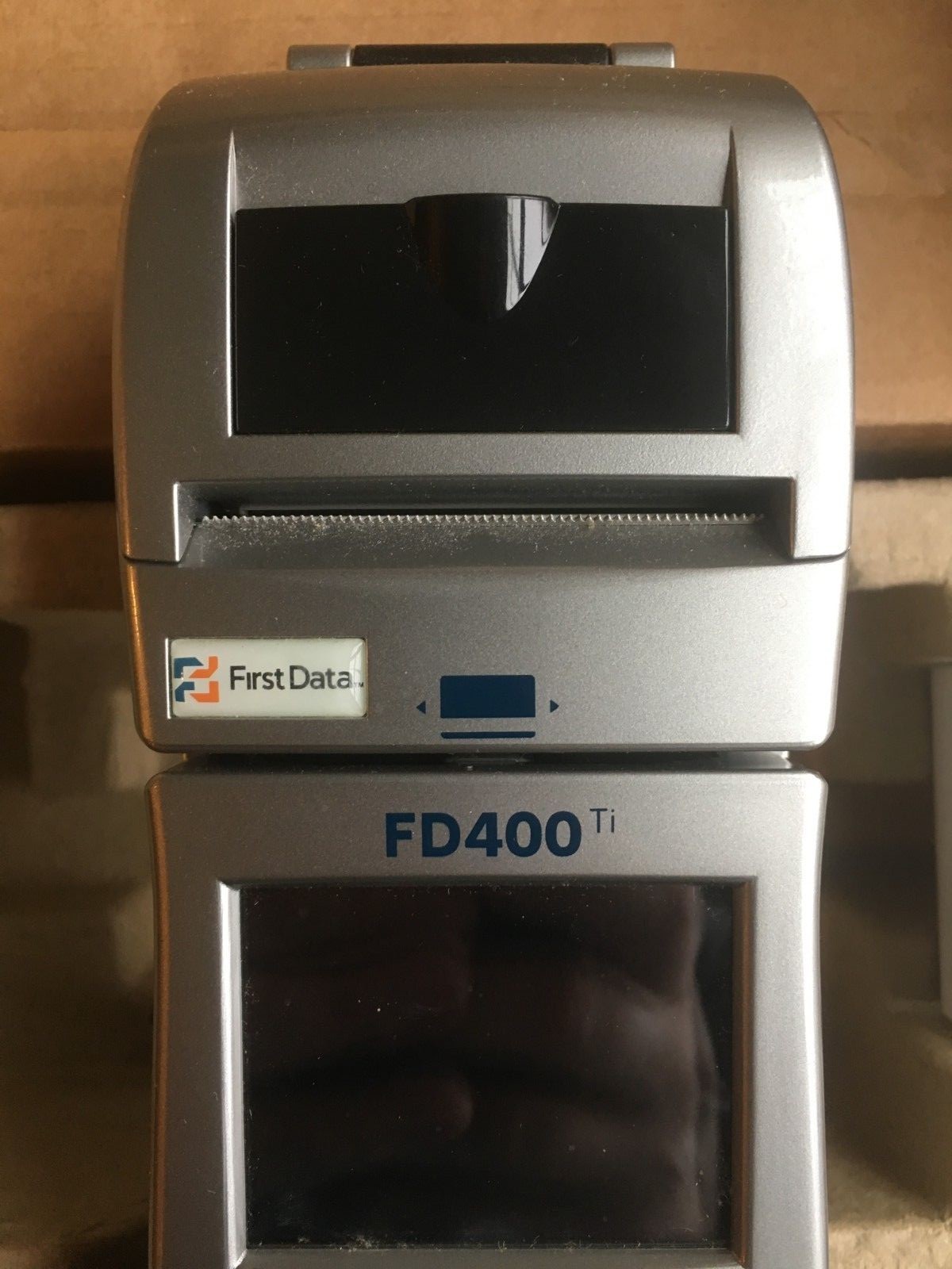 First Data FD 400 TI in Origial Box with Power Supplies & Paper Rolls NICE PRICE