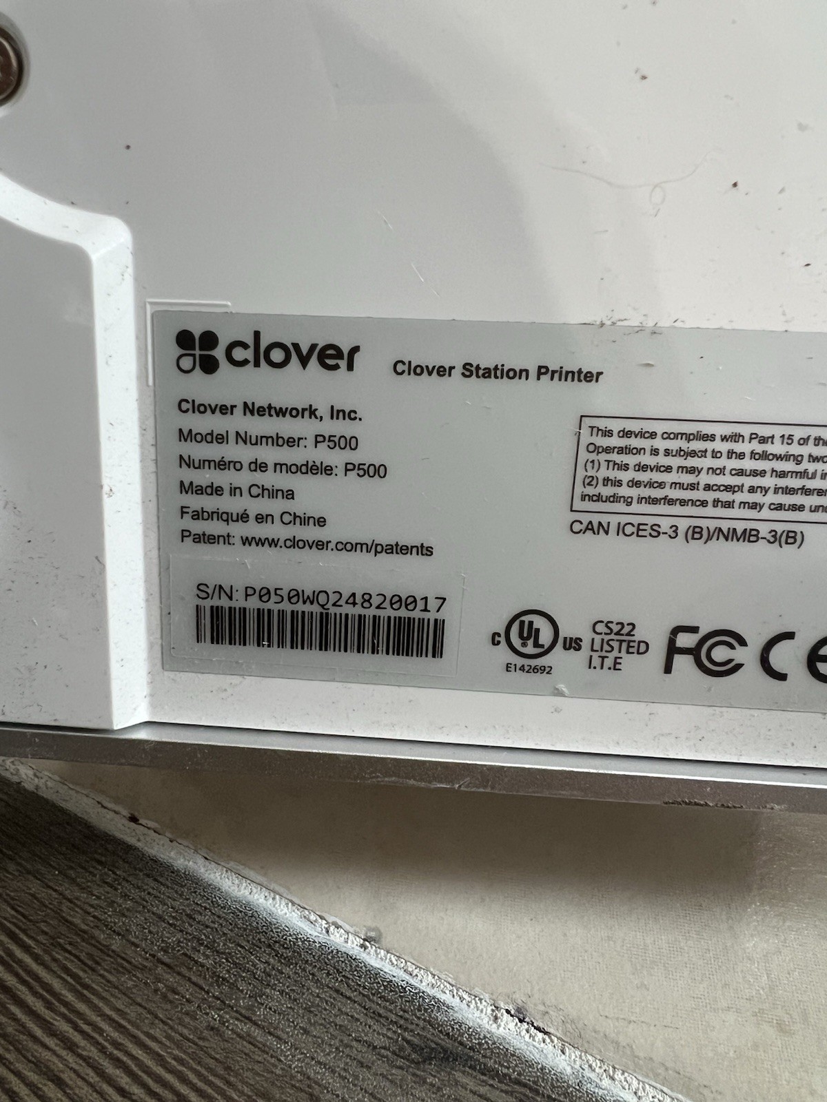 Clover POS System S503 C503 P500 POS Terminal Display Please Read DESCRIPTION.