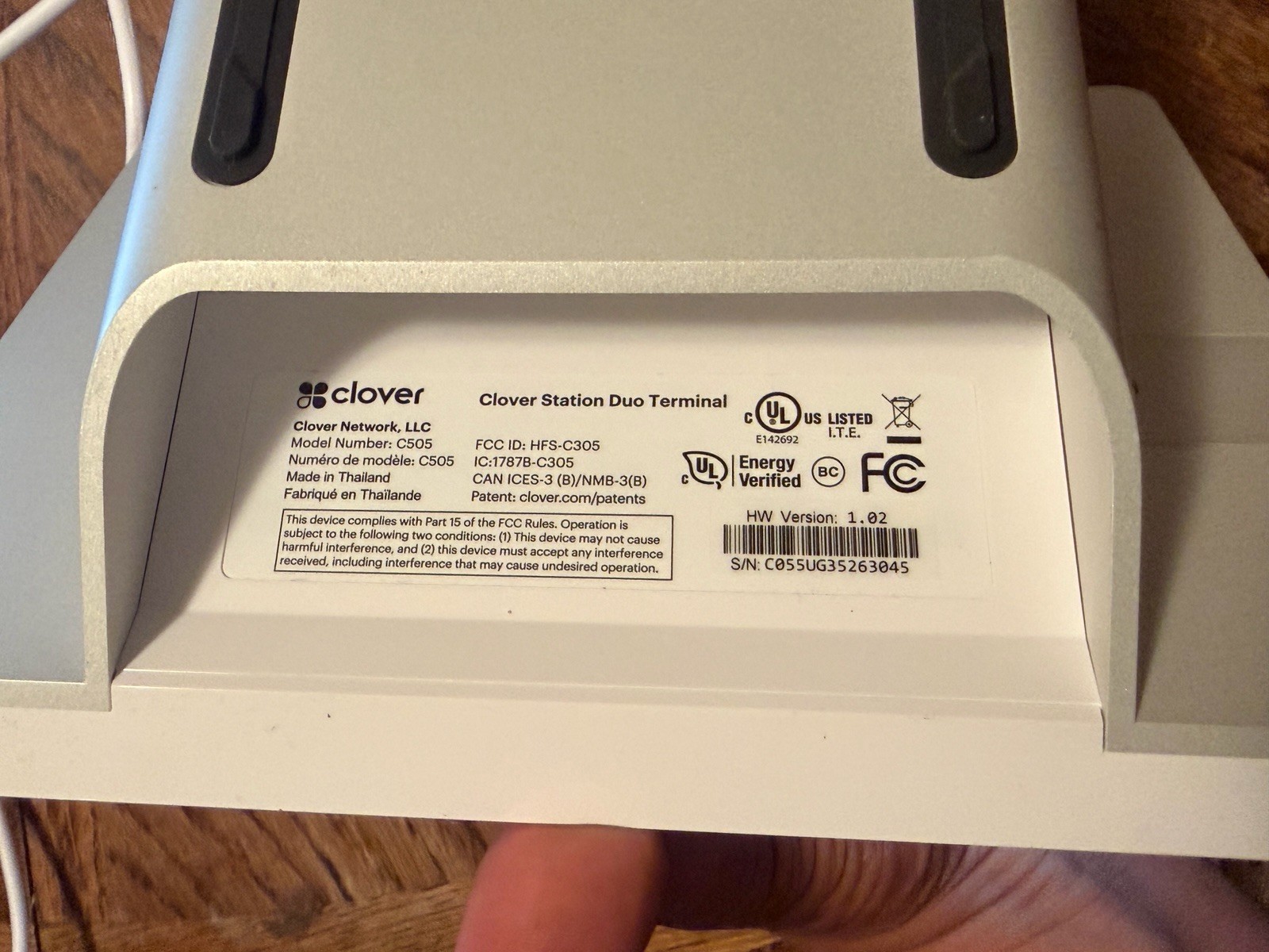 CLOVER STATION Duo Display S505 + PRINTER P500 + Terminal C505 LOCKED