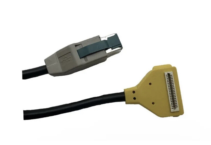 VeriFone MX915 PINPAD CABLE 23998-02-R CABLE Yellow 6ft, Used