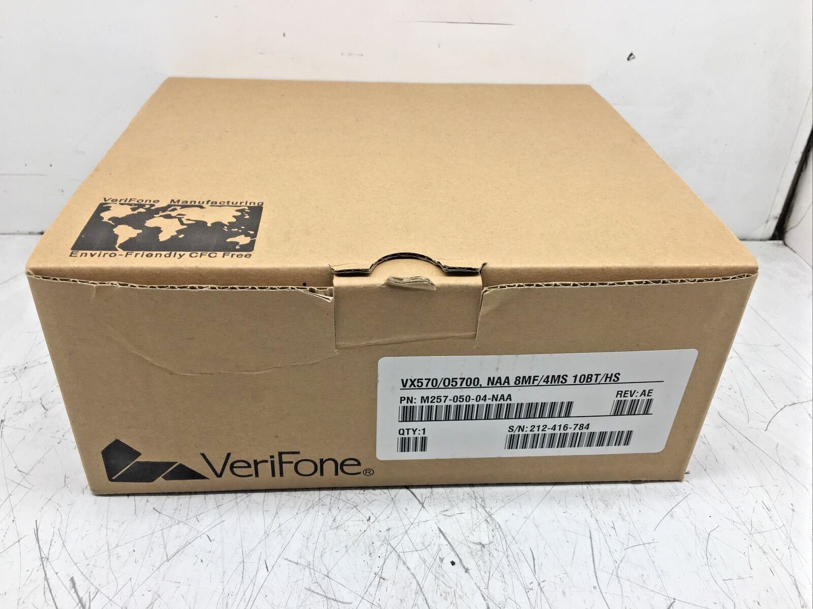 VERIFONE VX570/05700 Credit Card Reader 8MF/4MS 10BT/HS