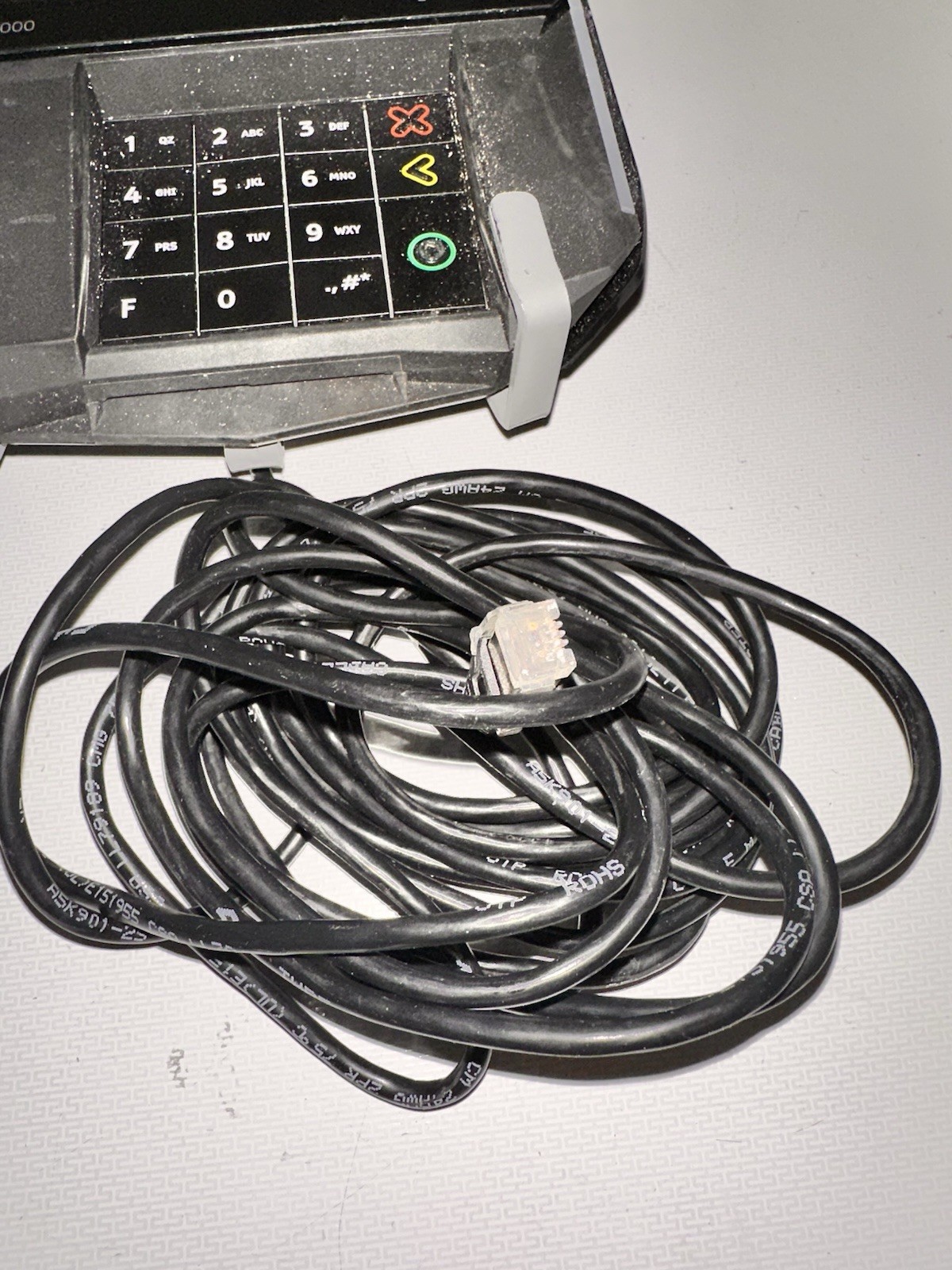 INGENICO LANE 7000 PRG30312951R CREDIT CARD TERMINAL With Base Holder Untested