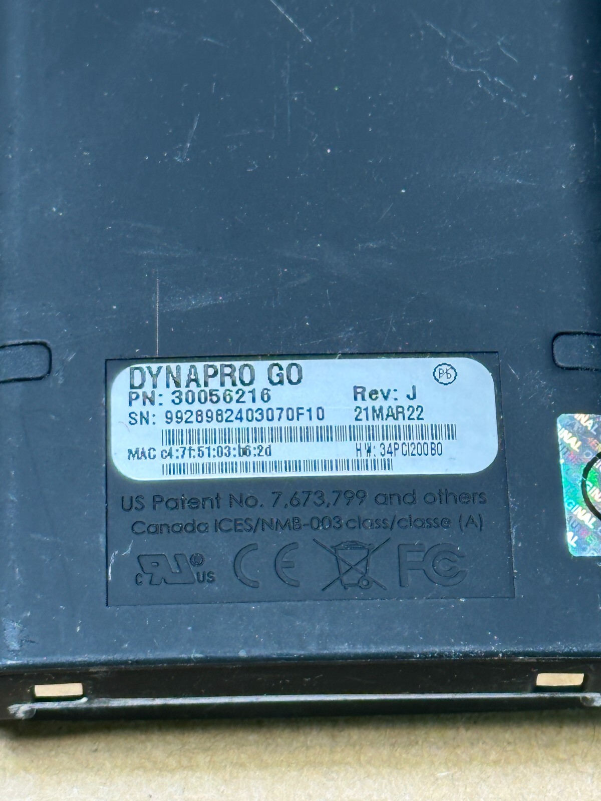 MagTek Dynapro Go 30056216 Handheld Card Reader Pinpad Lot of 2!!!