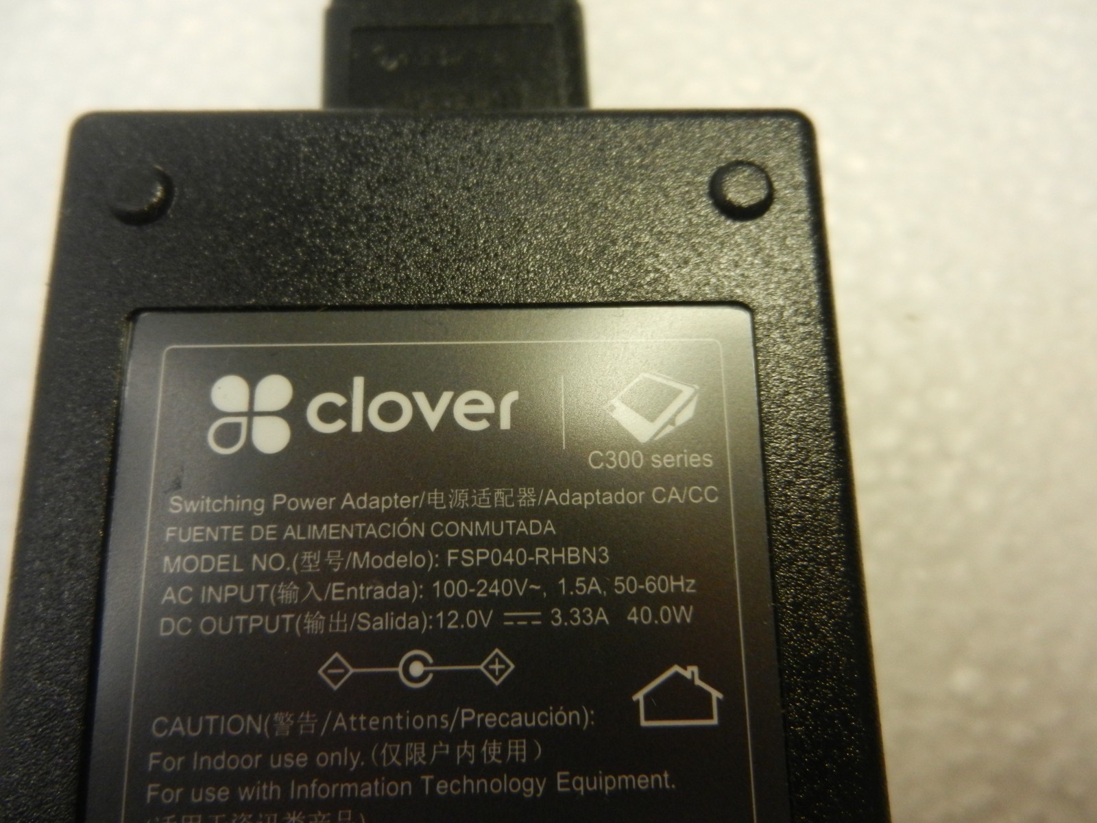 OEMClover Flex and Clover Mini Power Supply Cable Adapter with Cord FSP040-RHBN3