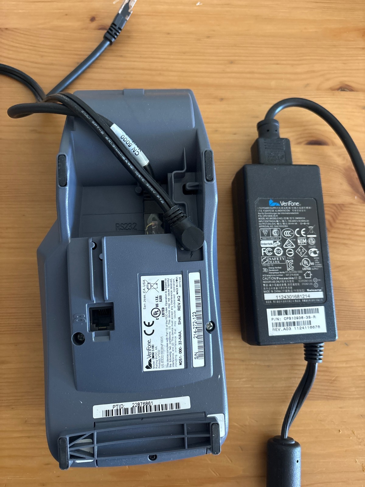 VeriFone VX510 Credit Card Terminal POS System Parts Only Bad RTC Chip