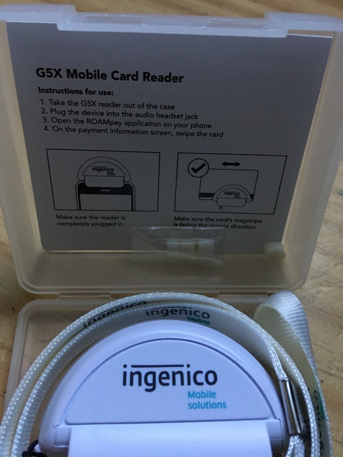 Ingenico Mobile Solutions G5X Mobile Card Reader White