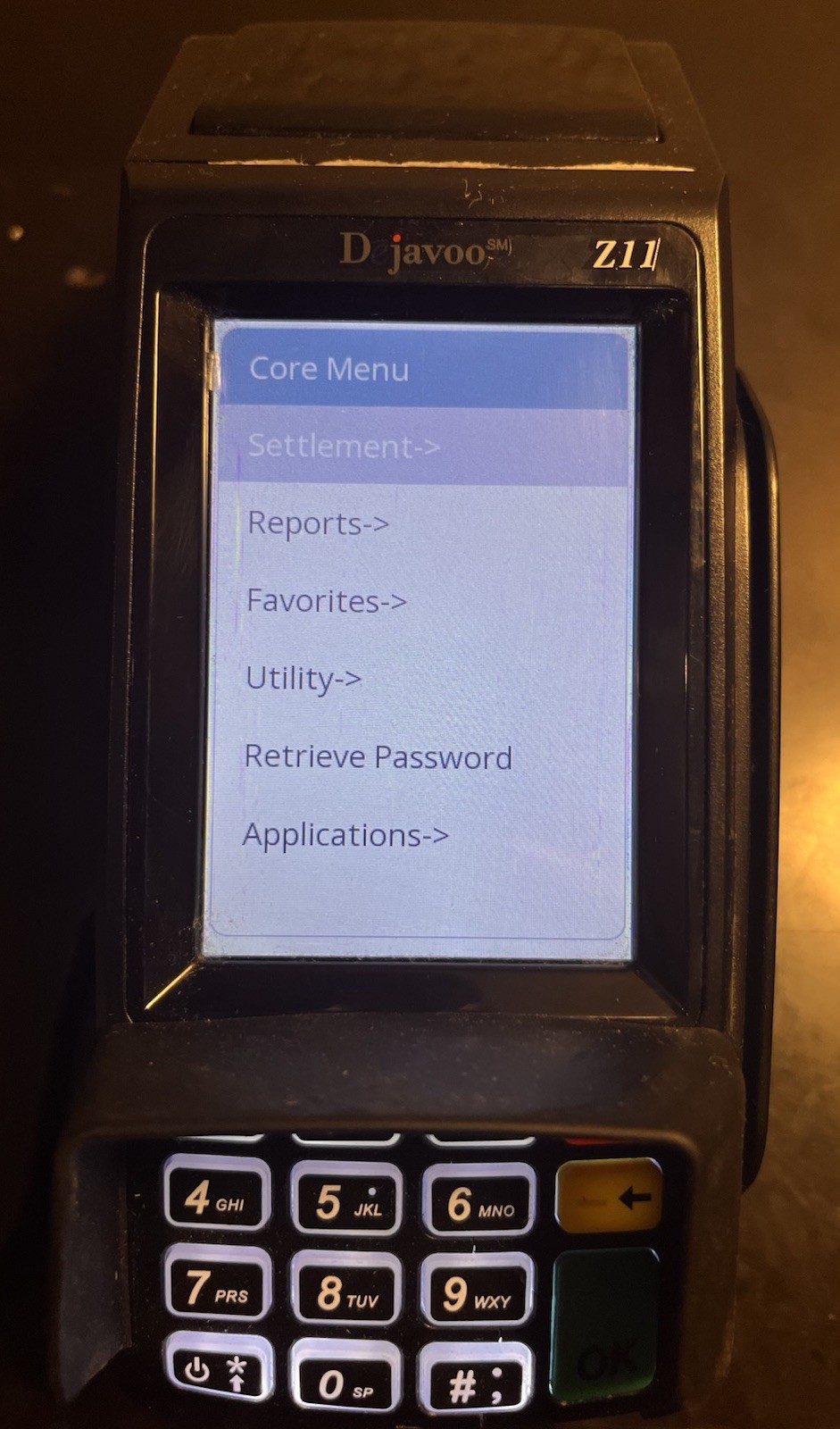 Dejavoo Z11 WiFi Touch Screen Credit Card Machine Terminal Locked VEGA3000