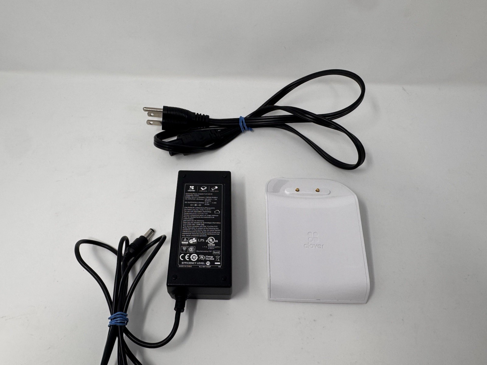 Clover Flex Cradle Dock Model K400 with OEM Power Adapter Tested Works A