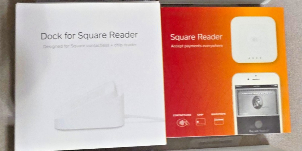 Square Contactless Credit Card and Chip Reader and Dock – White – NEW Unopened