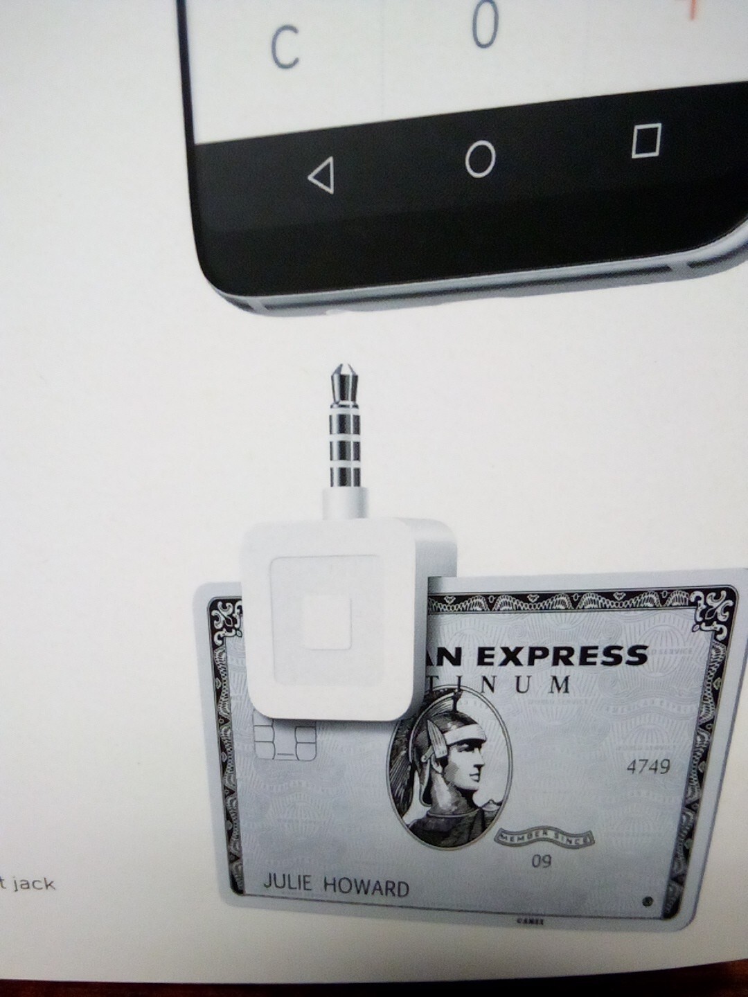 Square Reader Credit Debit Card Magstrip Apple & Android Headset Jack APKG020601
