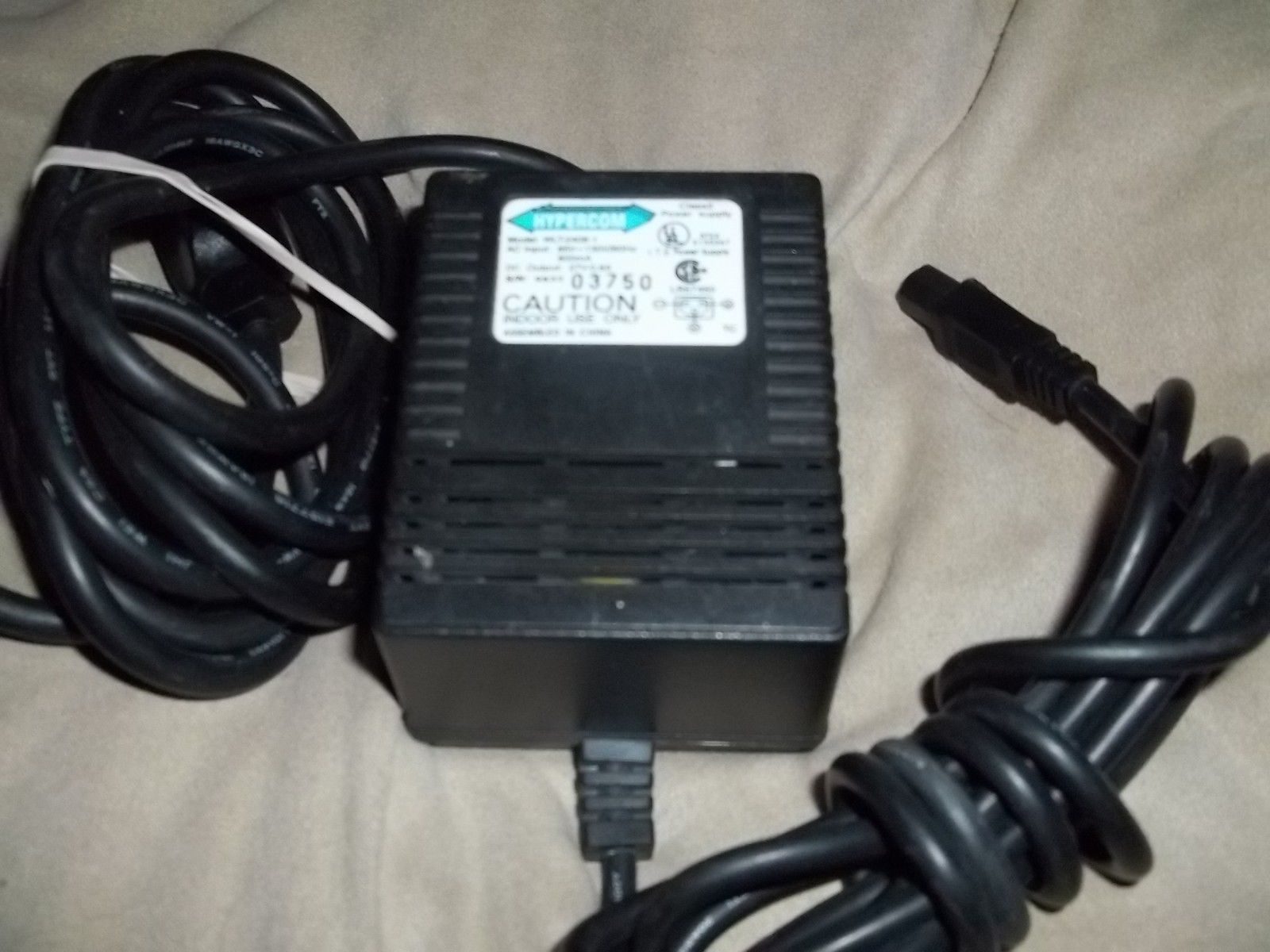 27v 27 volt HYPERCOM adapter cord – credit card machine T7P T7 plus power plug