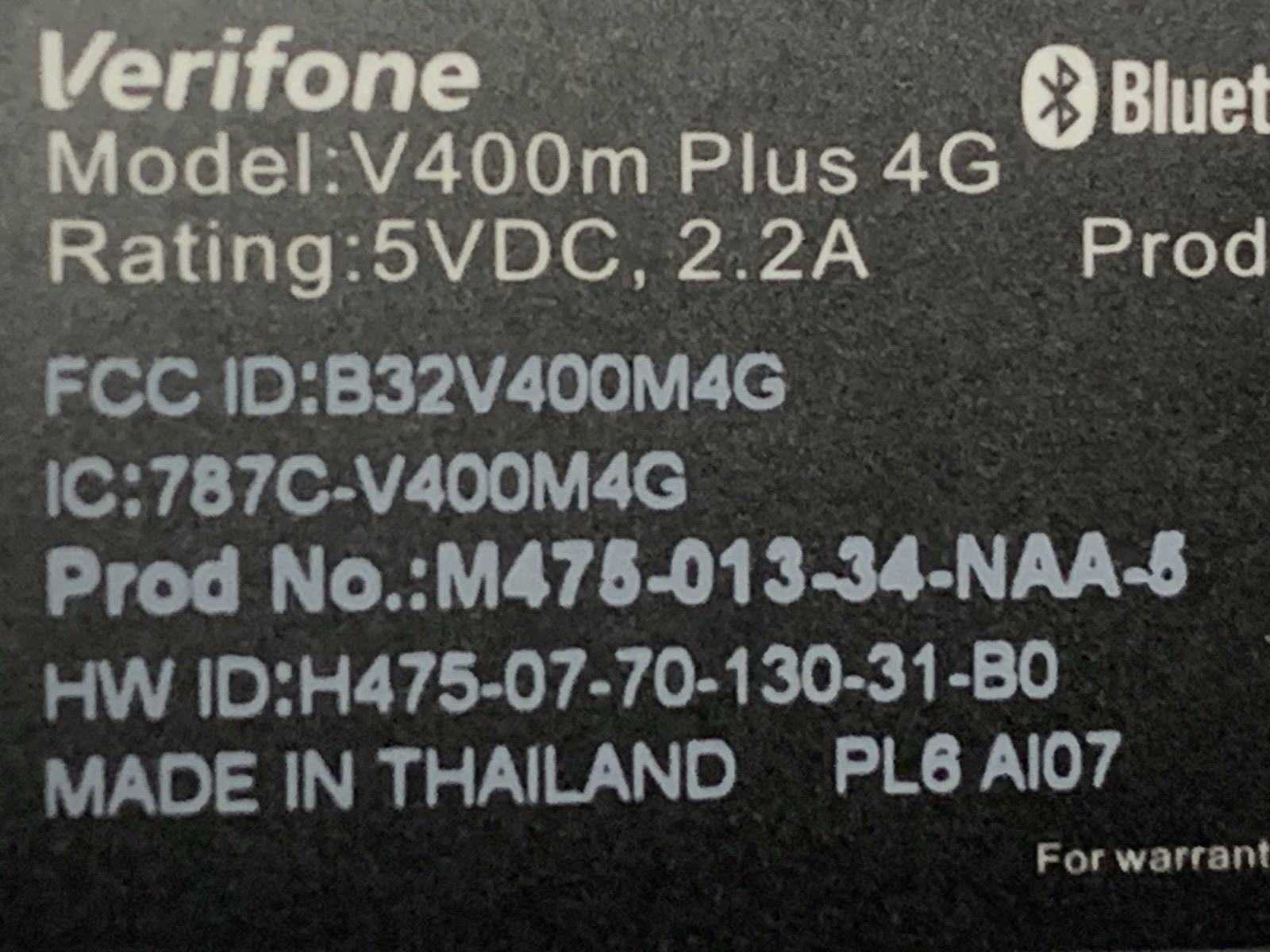 Verifone V400M plus 4G Credit Card Payment Terminal $19.91 + FREE SHIPPING
