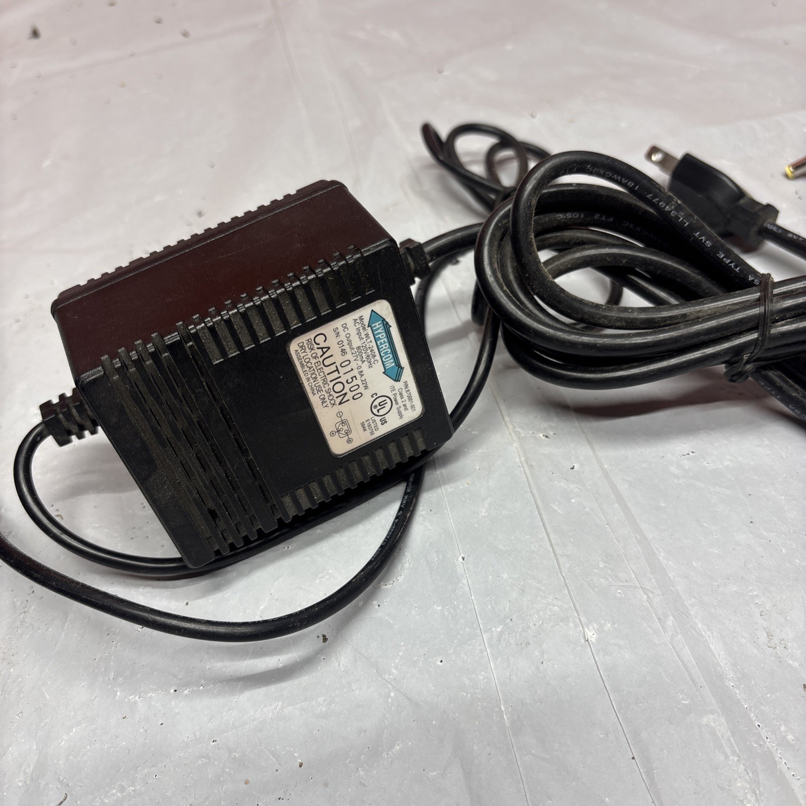 Hypercom T7Plus POS Credit Card Machine Terminal with OEM Power Supply UNTESTED