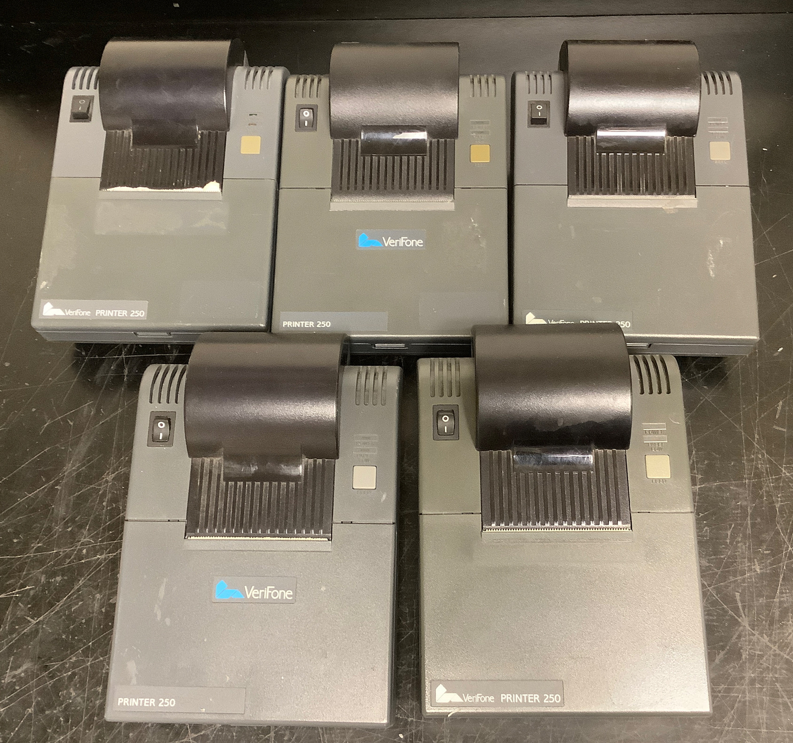 VeriFone Lot | 5 Printers Model 250 | PinPad 1000 | Tranz 330 and Tranz 380