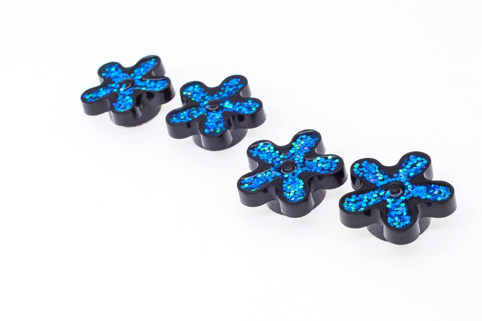 FD&D Multiple Use Shining Screw Cap, Blue Daisy Pattern with M6 Machine Screw