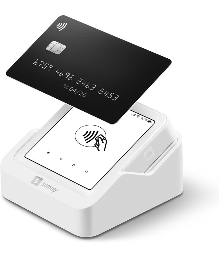 💪Solo Credit Card Payment Card Reader with Charging Station. Full Touch-Screen