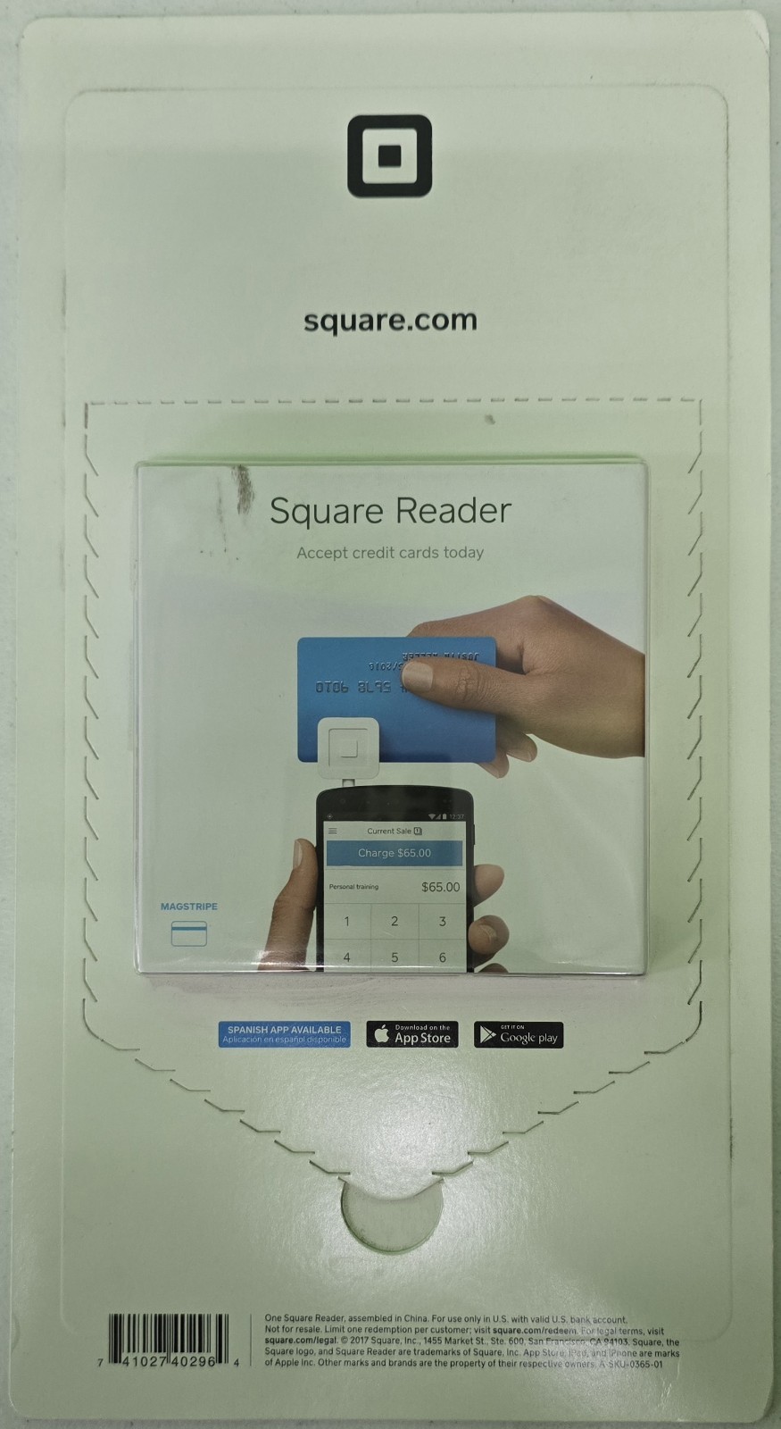 Square Reader for Mag Strip – 3.5mm Headphone Jack – Credit Card Payment Device