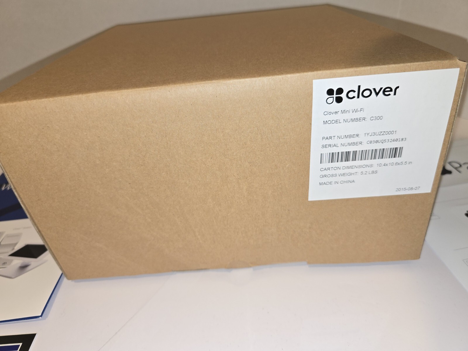 Clover Mini Wifi C300 – Card Reader / POS Point of Sale System w/ Power Supply