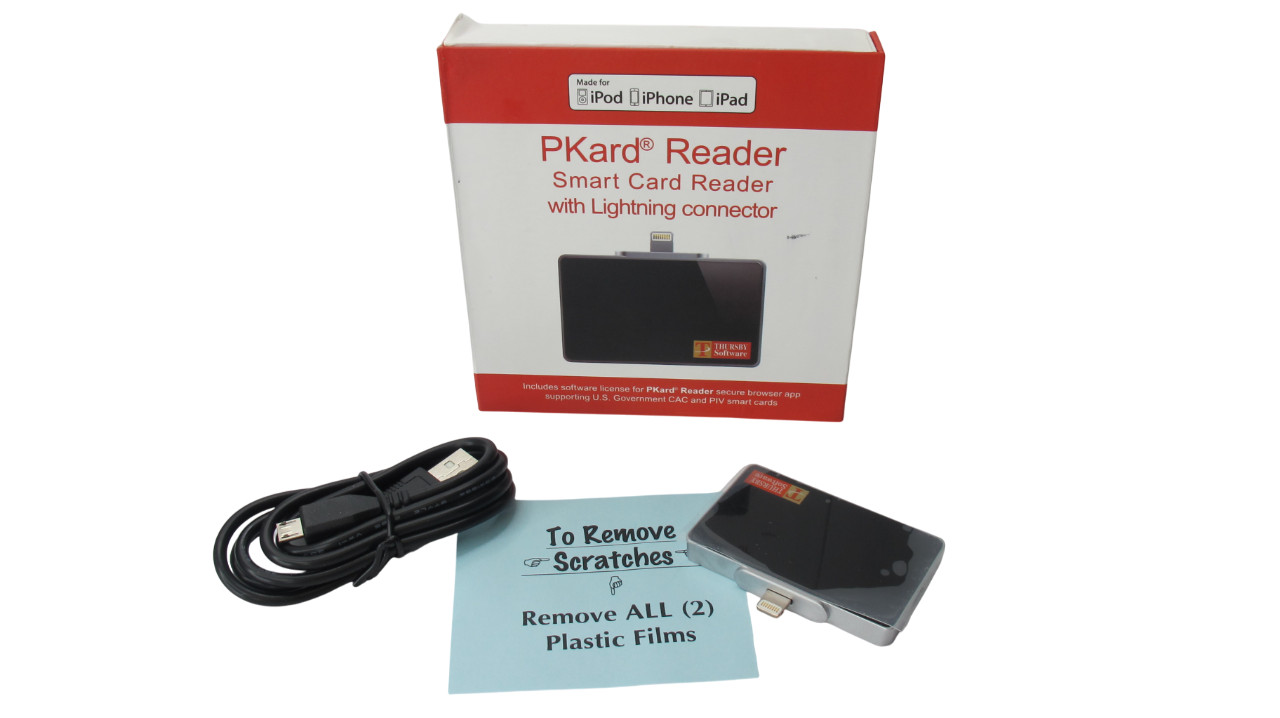 LOT 6 PKard Reader CAC Smart Card Reader With Lighting connector FOR IOS