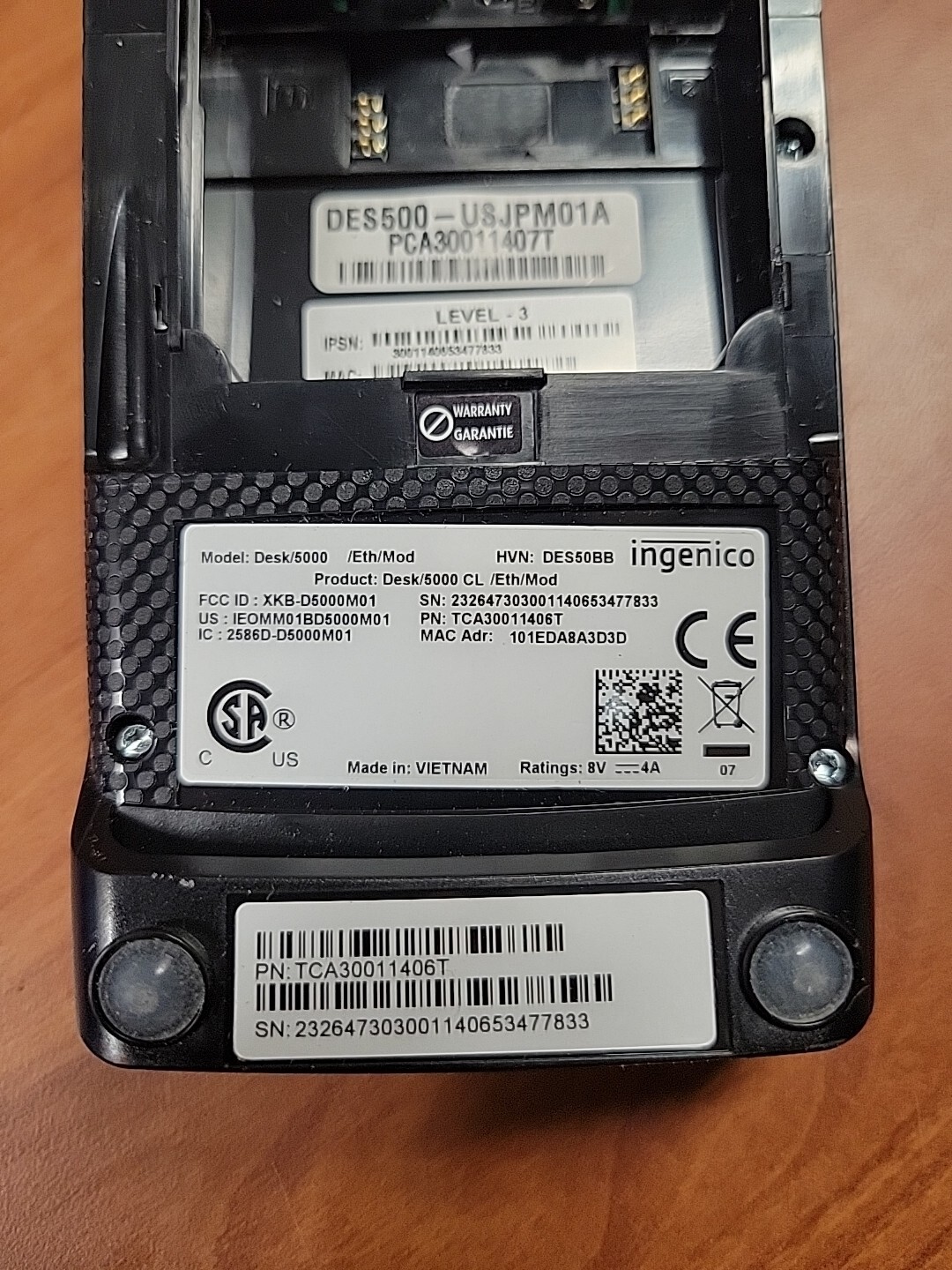 Ingenico Desk/5000 Payment Terminal