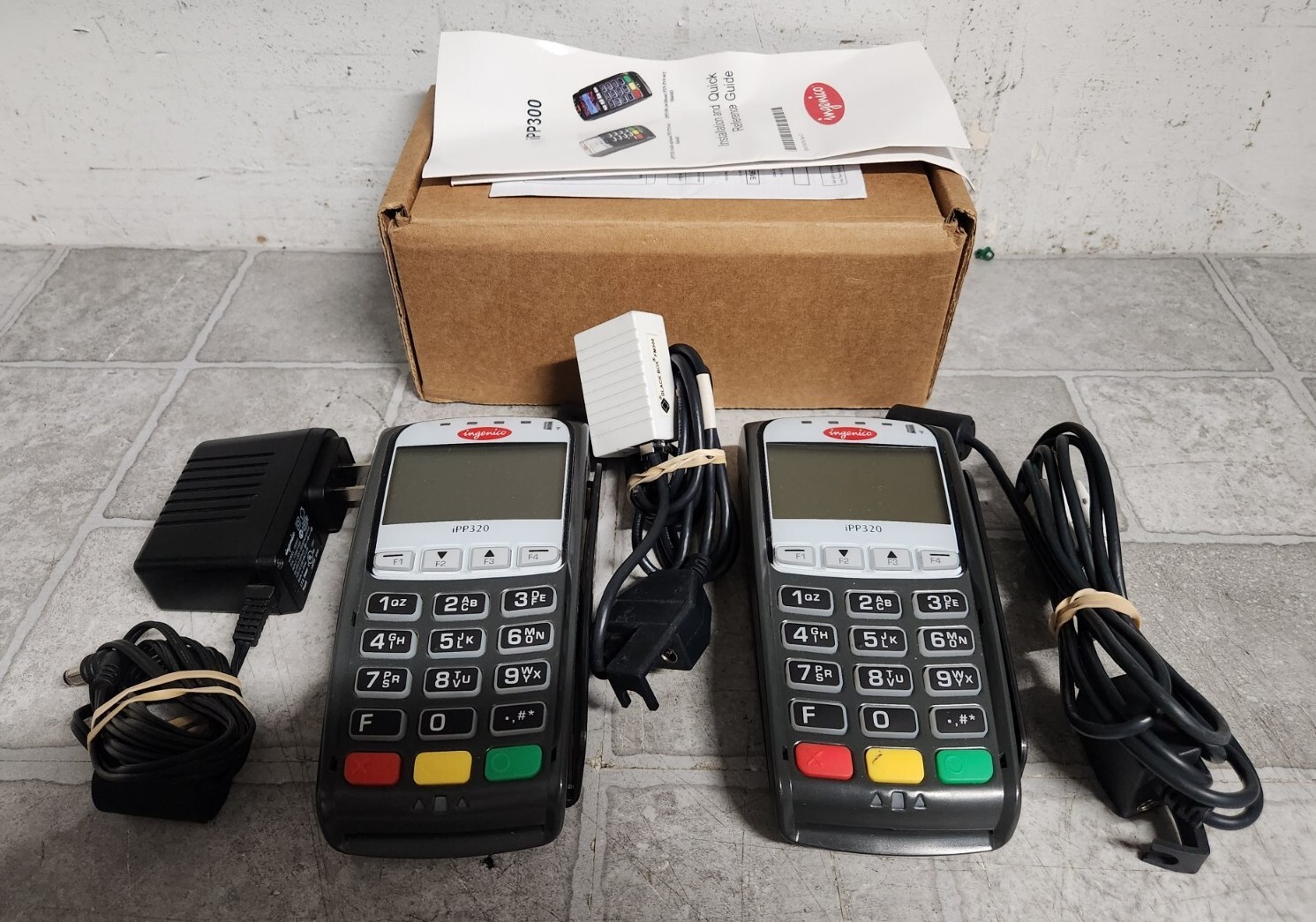 Lot of (2) Ingenico IPP320 Credit Card Reader Machine IPP320-01T1358A