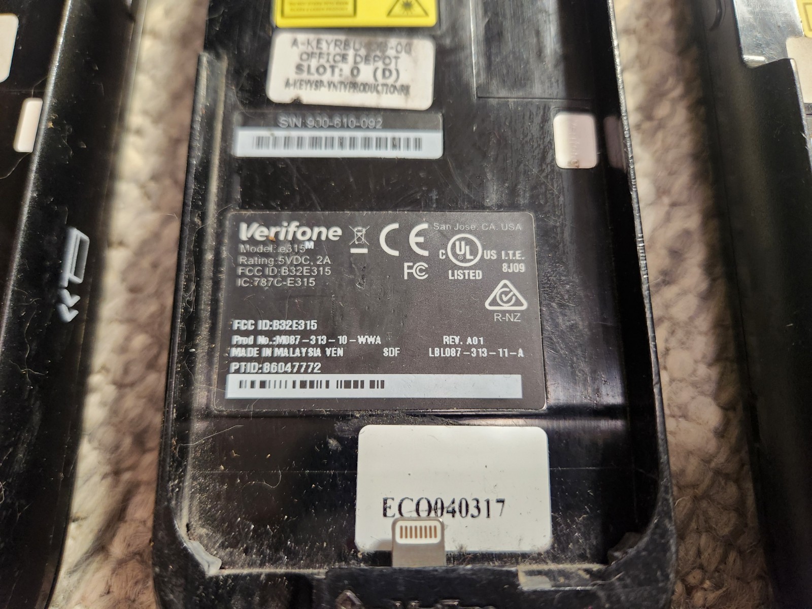 (Lot of 3) VeriFone e315M Mobile Payment Terminal *GREAT WORKING*