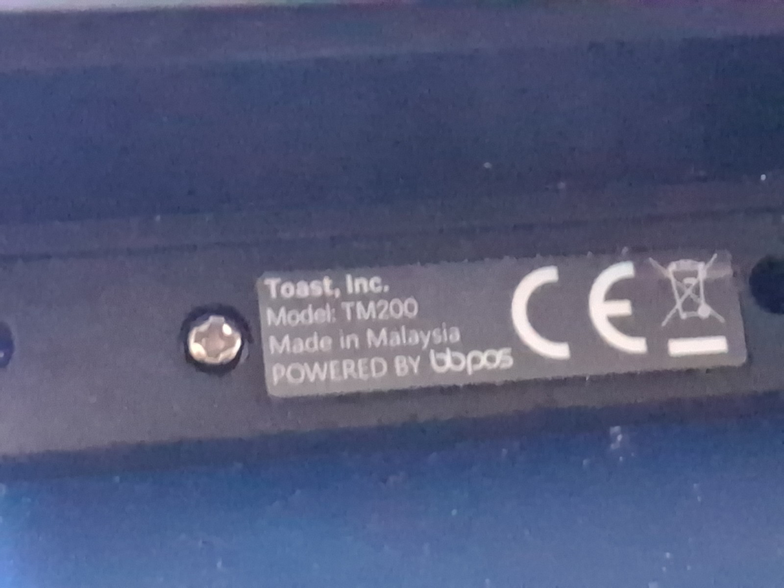 Toast Flex TM200 EMV Contactless Card Reader POS Payment Device Terminal Tap