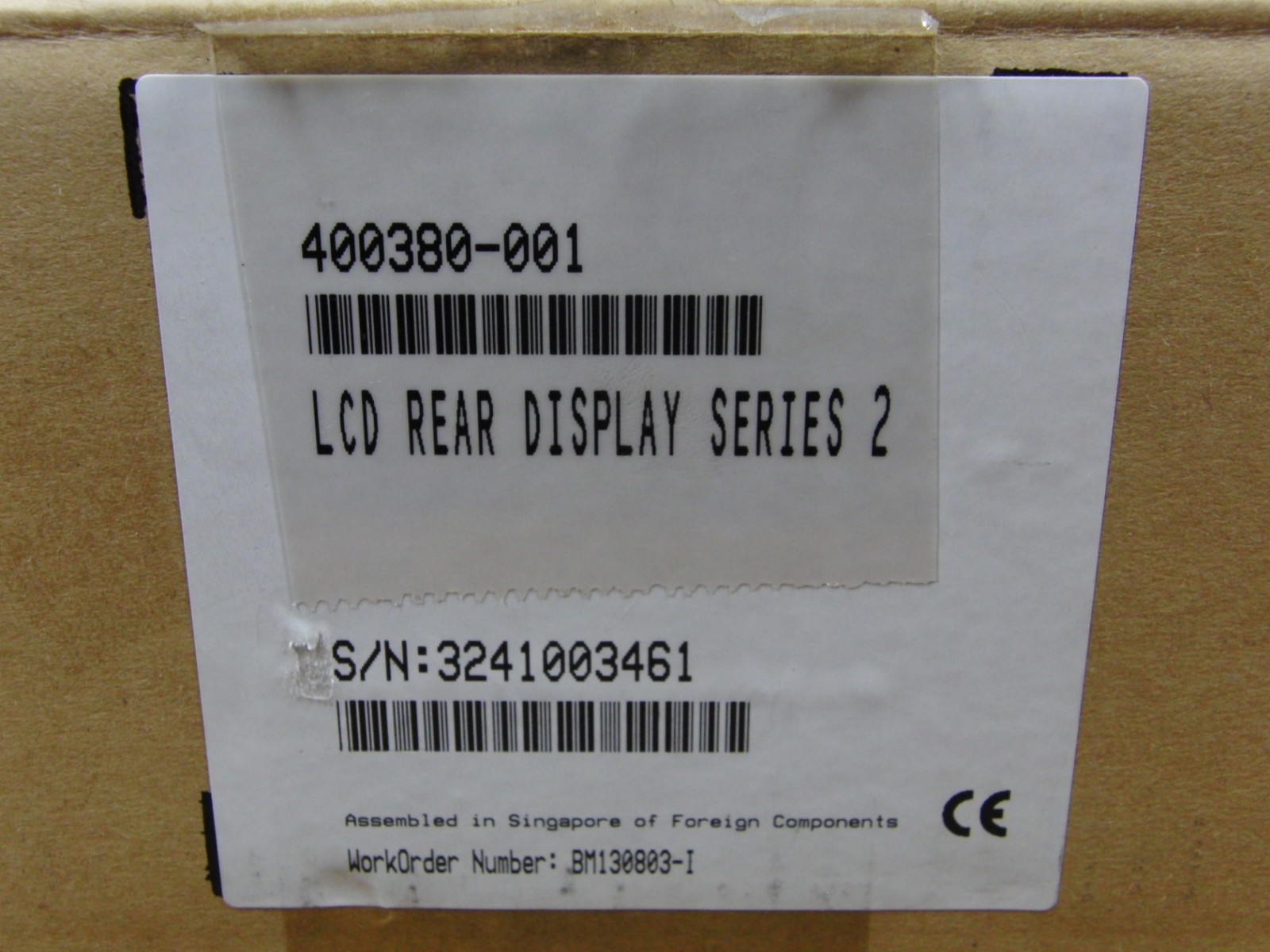 Oracle Micros 400380-001 LCD Rear Display Series 2