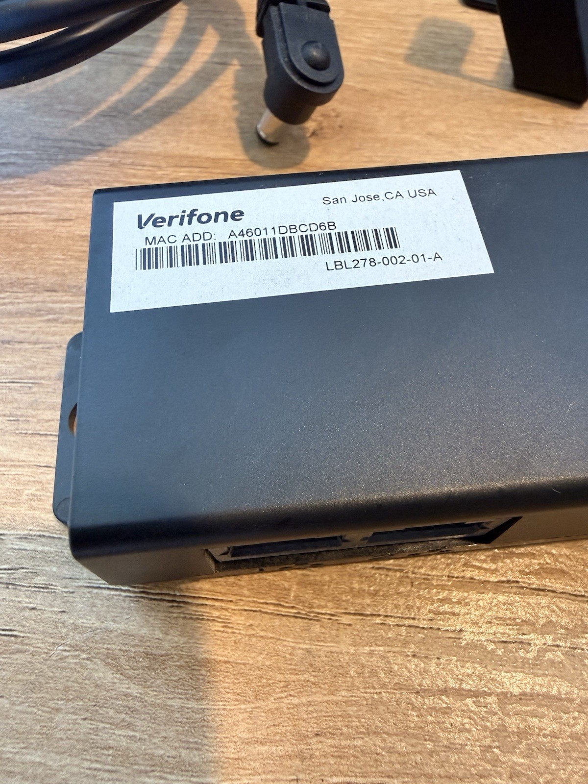 Verifone M440 Pin Pad Credit Card Terminal POS Tap To Pay W Power & Stand Tested