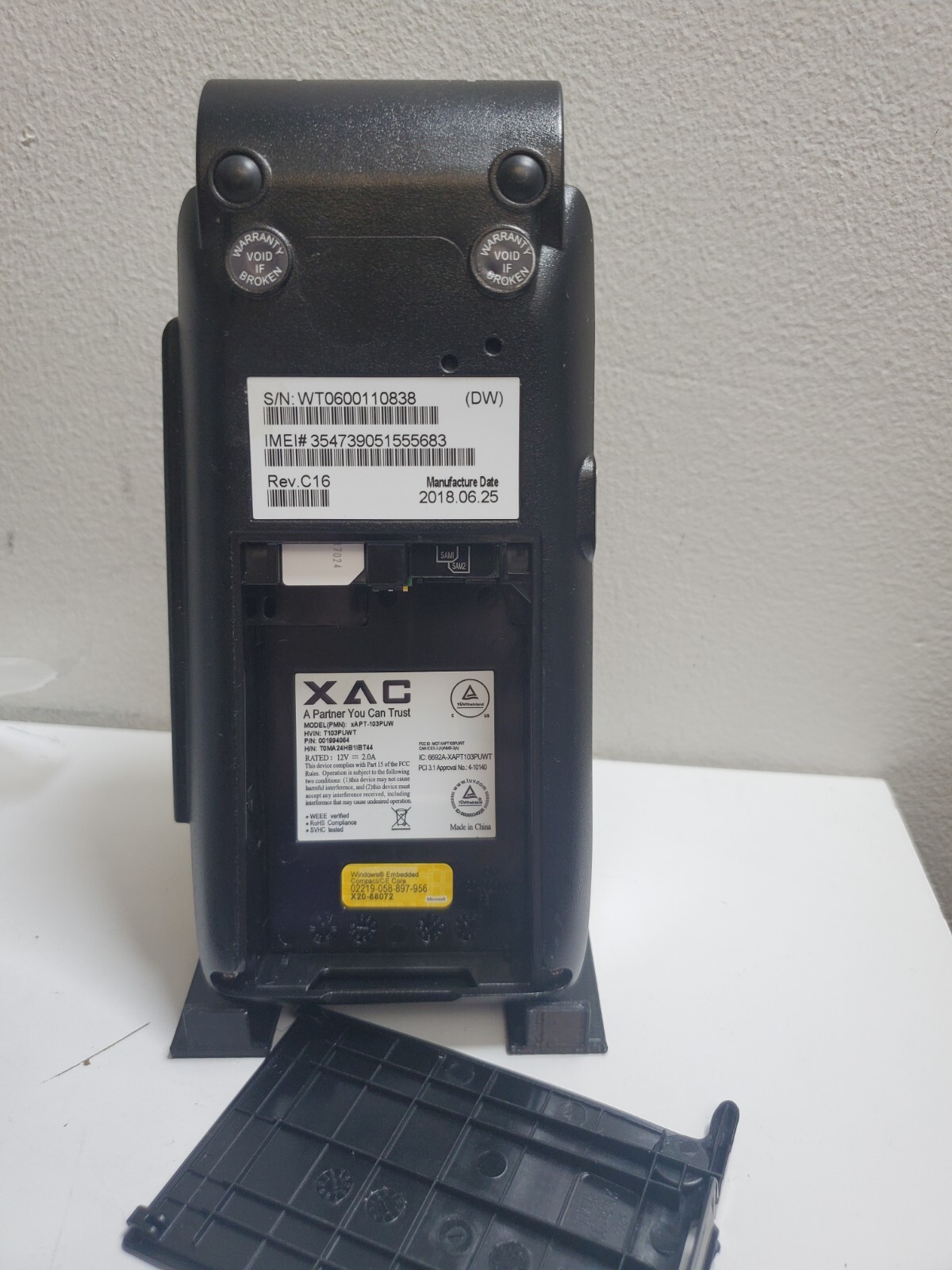 First Data FD410 Credit Card Terminal FOR PARTS/REPAIR – AS IS