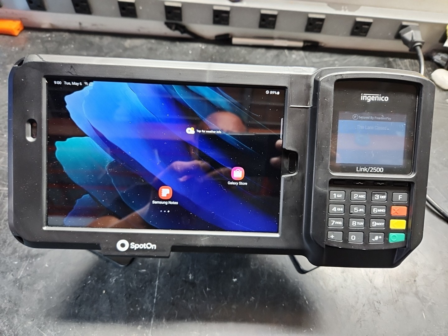 Ingenico Link/2500 Wireless Bluetooth Credit Card Terminal Appetize Samsung