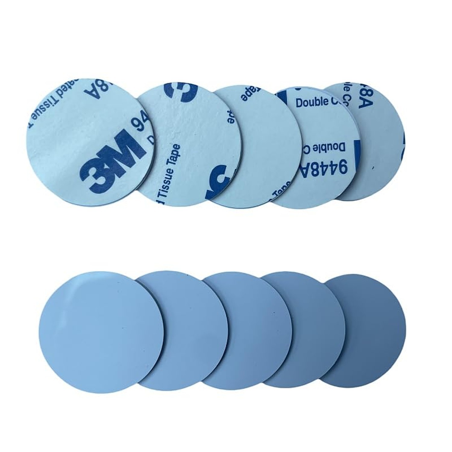 10PCS 25mm 125kHz T5577 Rewritable RFID Coin Tag Adhesive Backed Round Sticke…