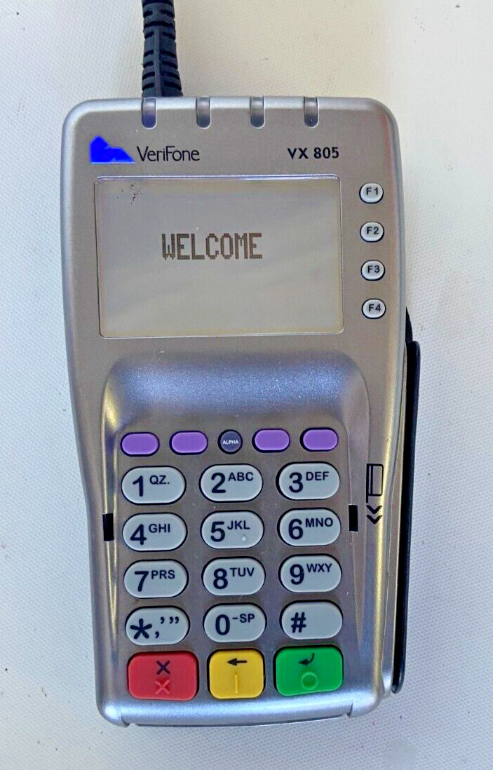Verifone VX805 CTLS Credit Card Terminal Machine with Internet Cord