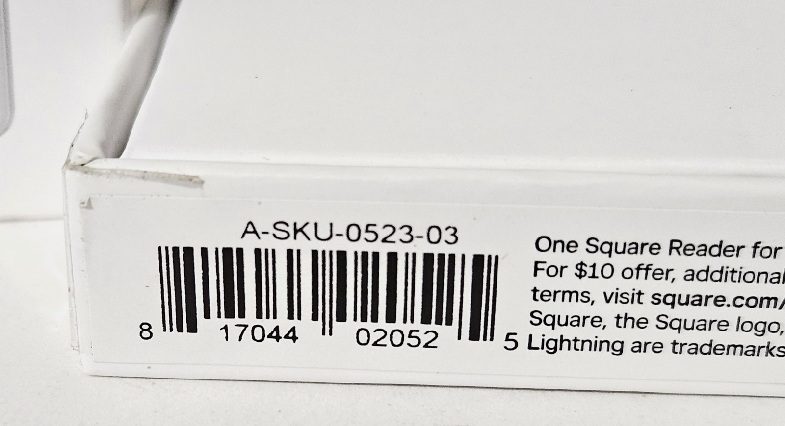 Square Credit Debit Card Reader for Magstripe (with Lightning Connector)