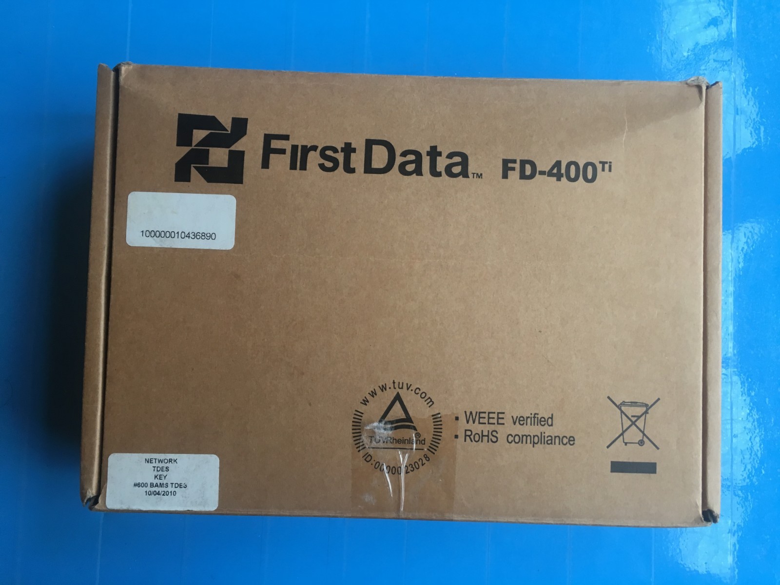 First Data FD 400 TI in Origial Box with Power Supplies & Paper Rolls NICE PRICE