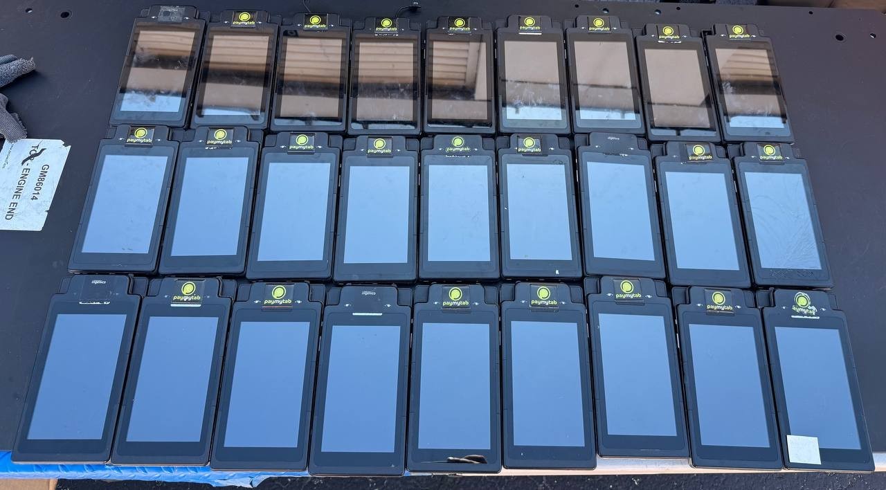 Lot of 27 Ingenico Moby 70 Payment Tablets POS – For Parts / Repair